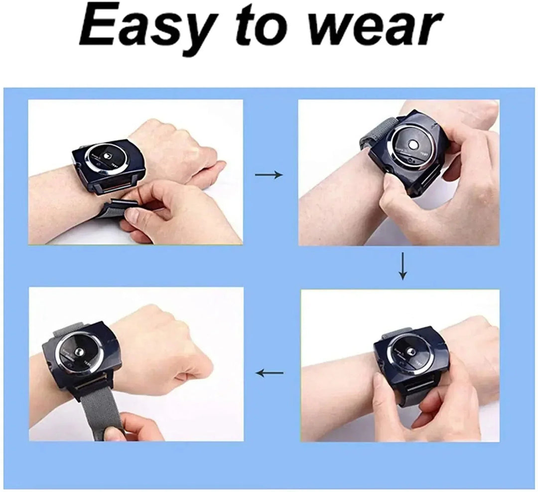 Intelligentes Anti-Schnarch Armband SnoreStop mit Sensoren zur Reduzierung von Schnarchen und Förderung der Gesundheit.