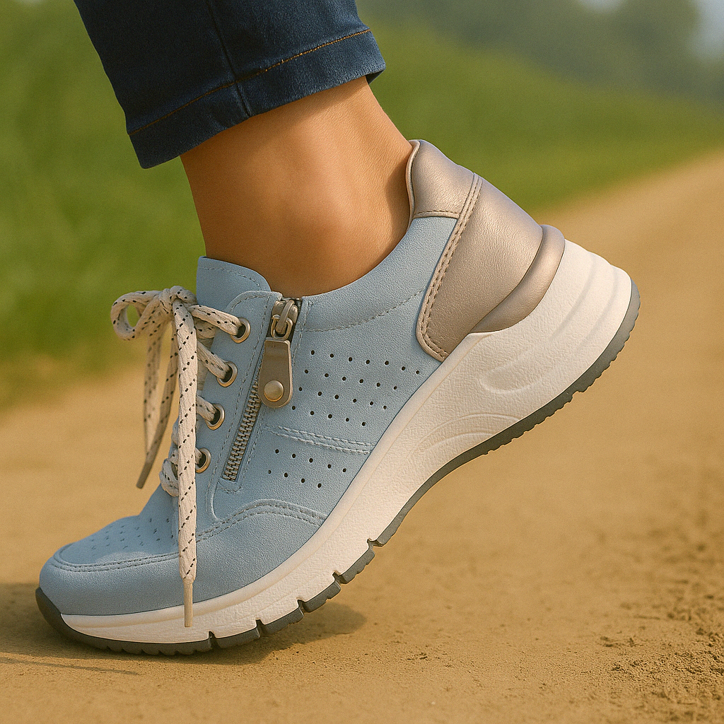 Damen Komfortschuhe: Orthopädische Wanderschuhe für Alltag und Outdoor. Stabile Laufsohle.