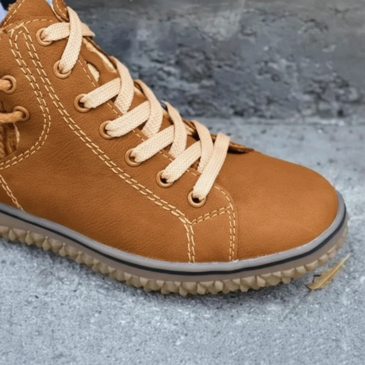 Rutschfeste Damen Isolierte Winterstiefel: Robuste, warme Damenschuhe mit griffiger Sohle für optimalen Halt im Schnee.