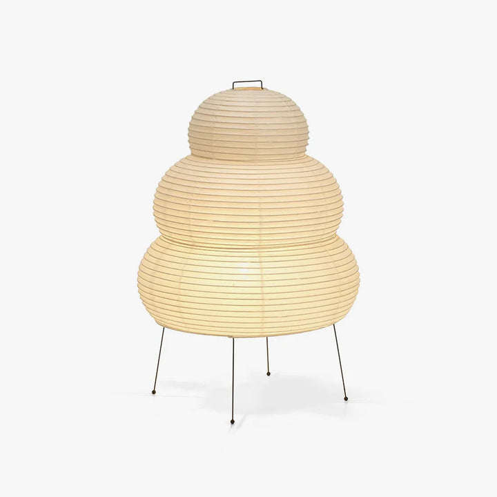ShinoriLight Papier Tischlampe: Modernes japanisches Design für sanftes, minimalistisches Stimmungslicht.