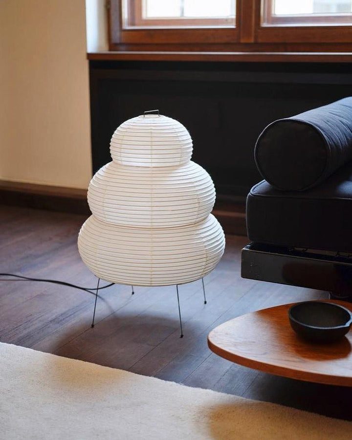 Stilvolle japanische Papier Tischlampe, sorgt für ein beruhigendes Stimmungslicht und angenehme Beleuchtung.