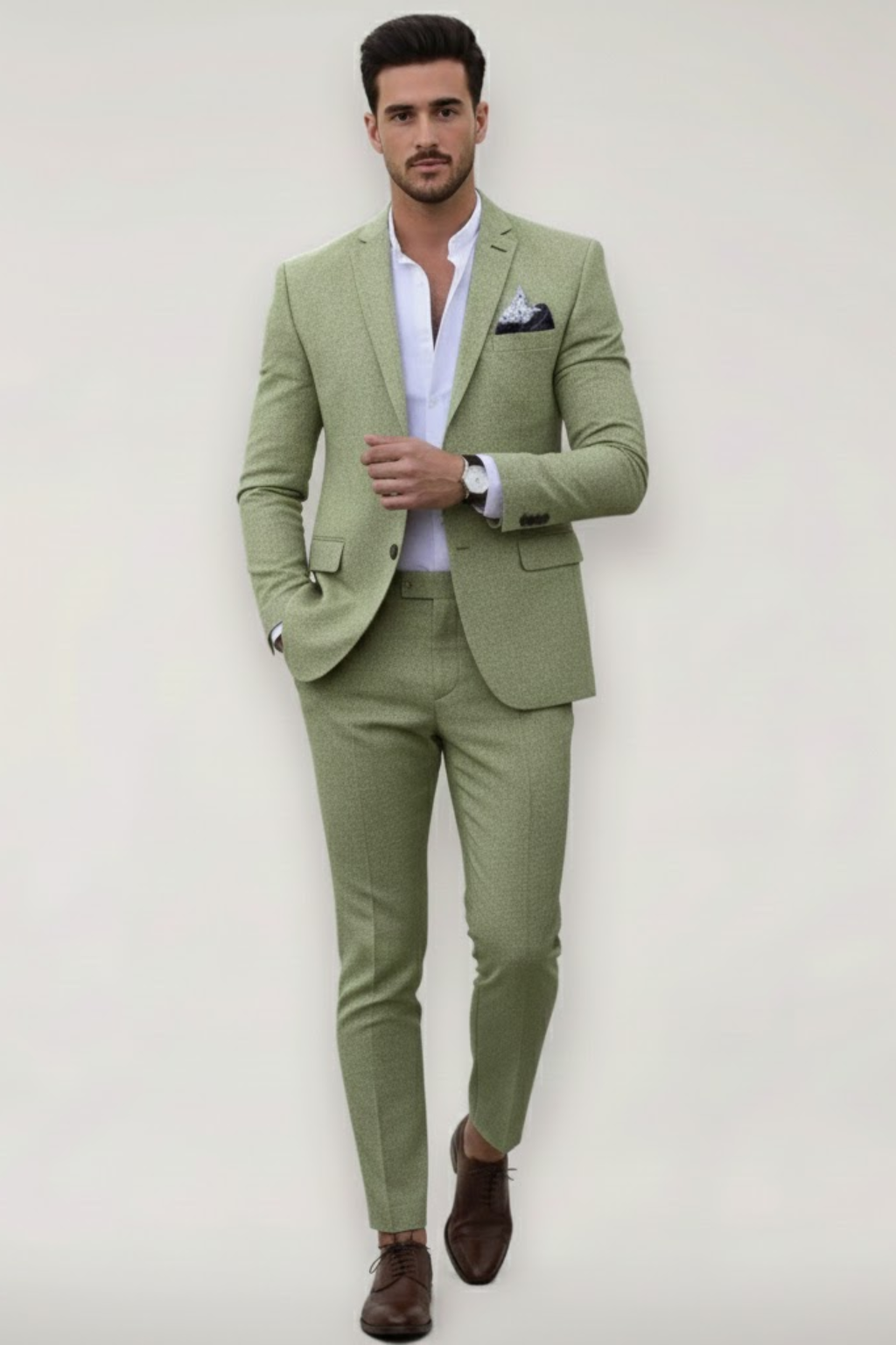 Eleganter Jasper Slim Fit Herren Anzug. Dunkelblauer Zweiteiler, perfekt für stilvolles Büro Outfit & Business Mode.