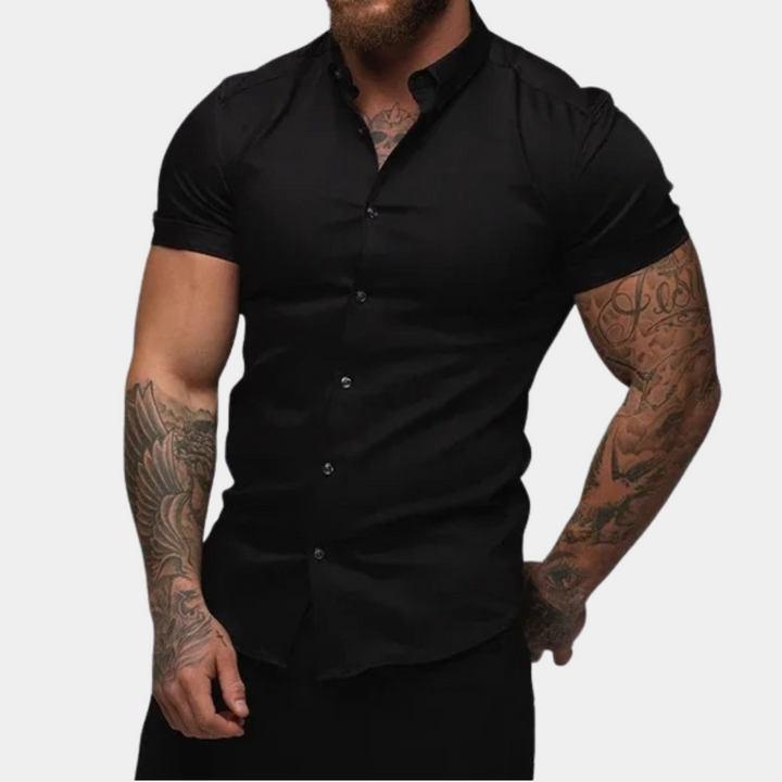 Herren Kurzarmhemd Jasper: Lässiges, atmungsaktives Freizeithemd. Perfekt als stilvolles Sommerhemd für Herrenmode.