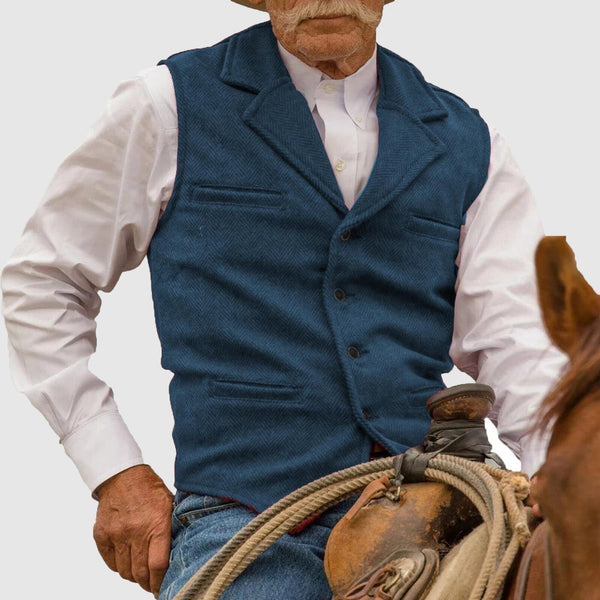 Vielseitige Herren-Reversweste, elegant und modern. Ideal als Anzugweste oder für stilvolle Freizeit-Looks.