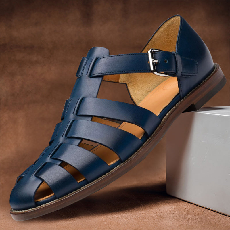 Rutschfeste Herren Slip-on Sandalen, atmungsaktiv & bequem, perfekt für Sommer, Strand und Urlaub.