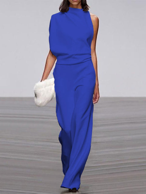 Wolff Damen Jumpsuit Mira ärmellos mit Rundhals, weitem Bein, ideal für Frühling & Sommer. Eleganz trifft Komfort.