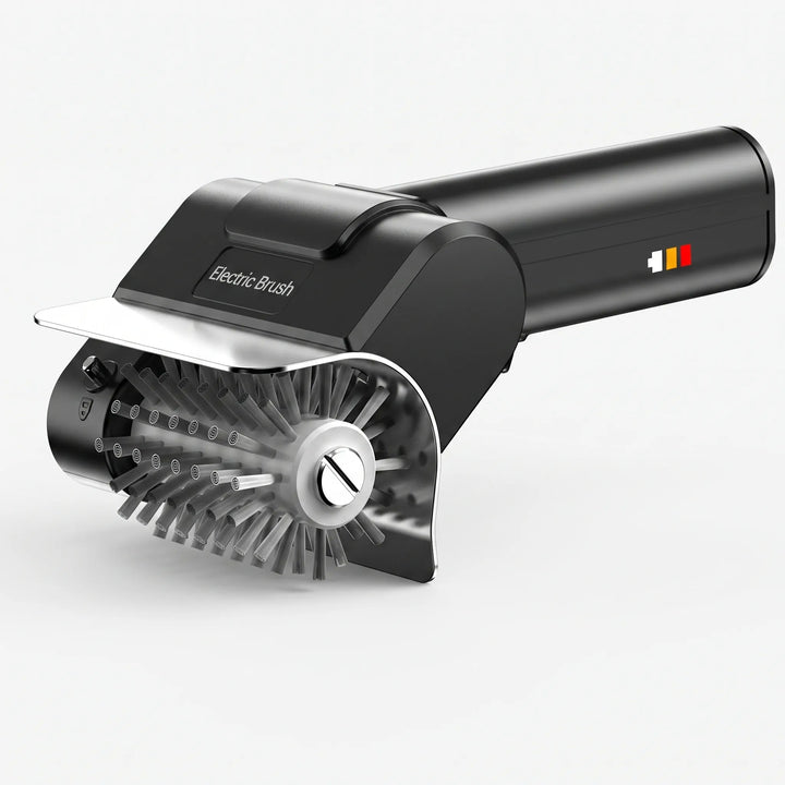 Leistungsstarke elektrische Grillbürste zur effizienten Reinigung von Grillrosten. Kabellos, ideal für jedes Grillzubehör.