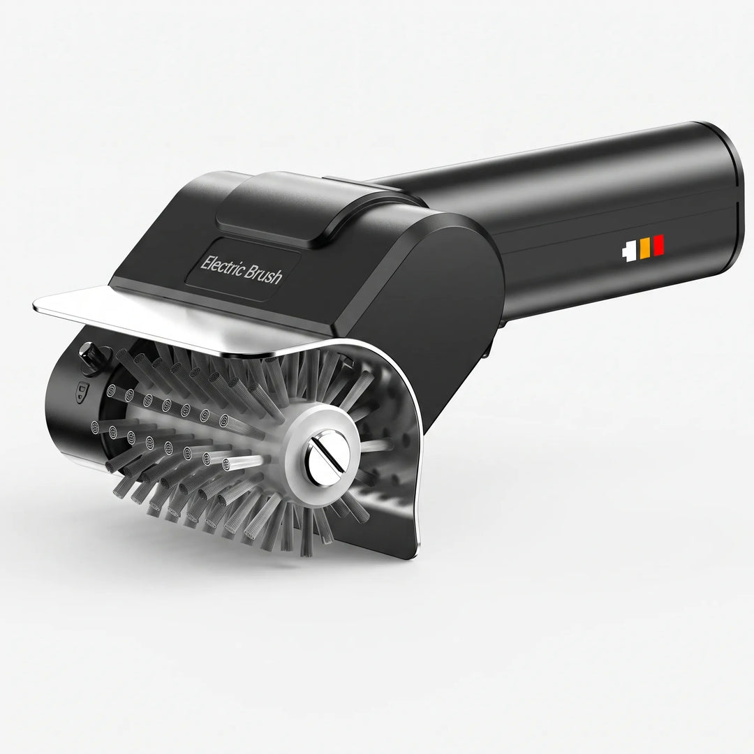 Innovative elektrische Grillbürste für makellose Grillroste. Kabelloses Reinigunswerkzeug für alle Außengrill-Modelle.