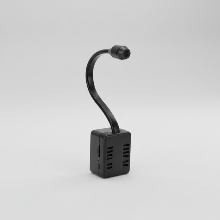 Kleine WLAN Überwachungskamera für diskrete Innenraum-Sicherheit, ideal als Babyfon oder Haustierkamera.