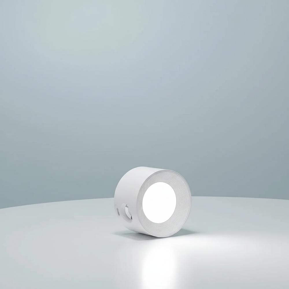 FlexiHalo kabellose Leselampe für Schlafzimmer, magnetisch an der Wand, dimmbar für angenehmes Licht.