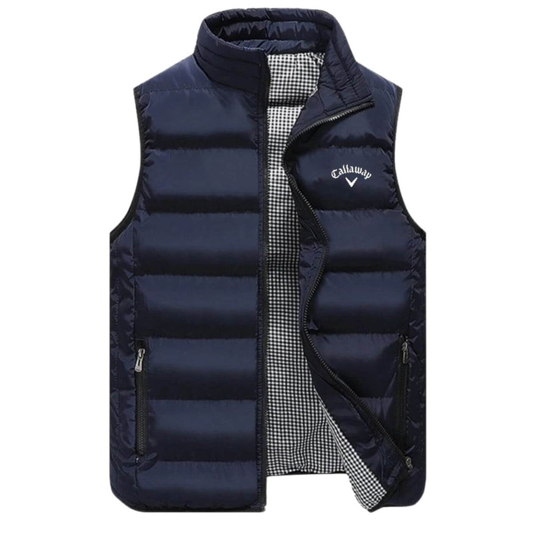 Herren gepolstertes Gilet für stilvolle Wärme ohne Volumen. Ideal als Übergangsweste für Freizeit & Outdoor.
