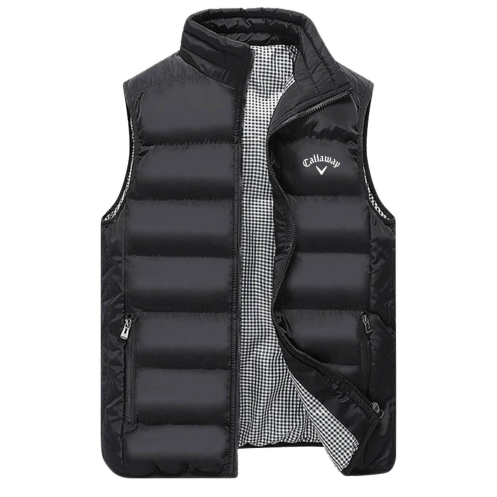 Elegantes Herren Gilet mit Stehkragen, winddicht & gepolstert. Perfekt für den lässigen oder schicken Übergangslook.