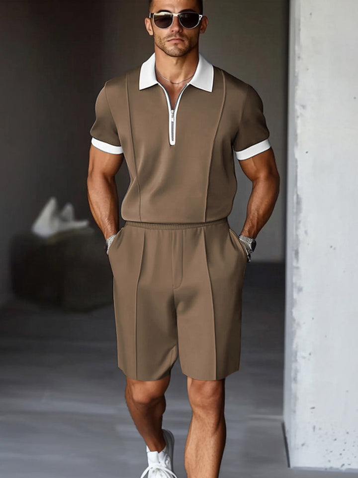 Eleganter Herren Karo Zweiteiler, stilvolle und bequeme Wahl für jeden Anlass.