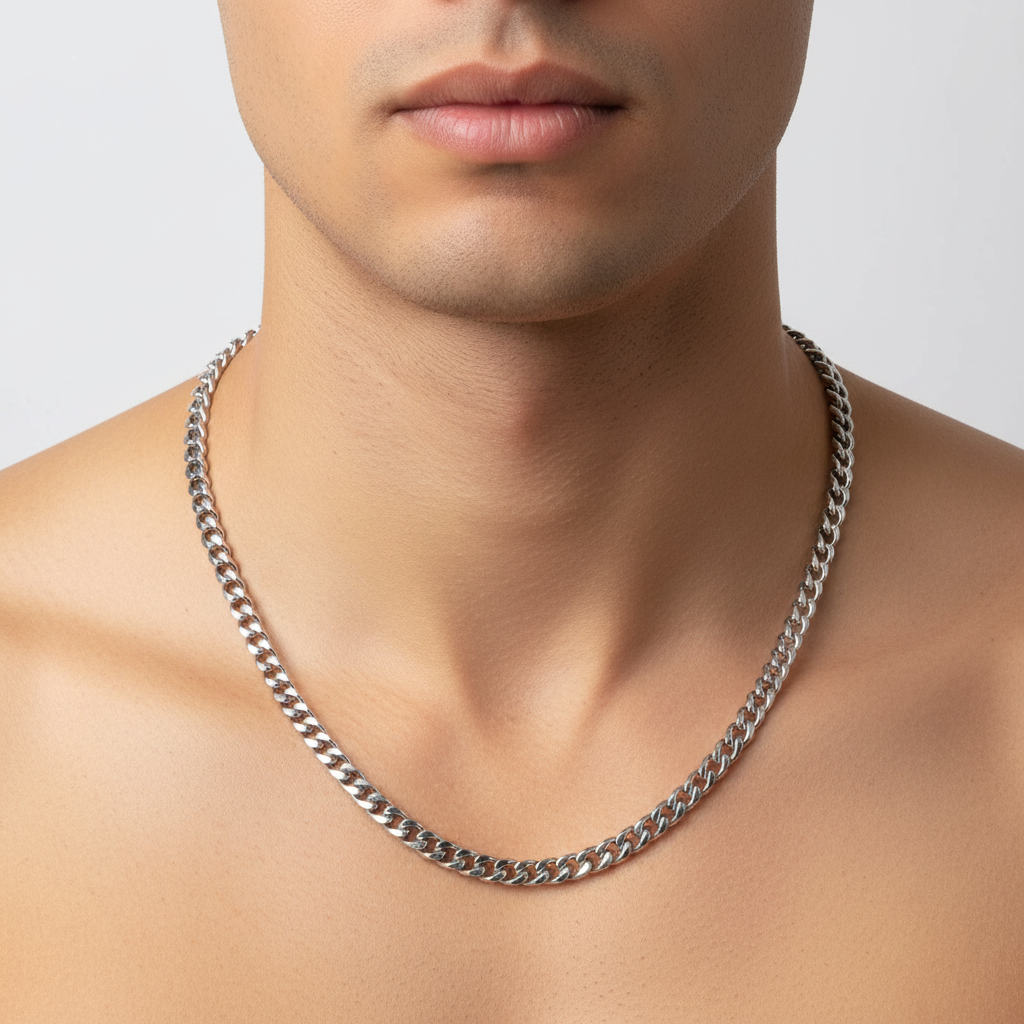 Stilvolles Accessoire: klassische Herrenkette "StyleChain", edler und robuster Männerschmuck für jeden Tag.
