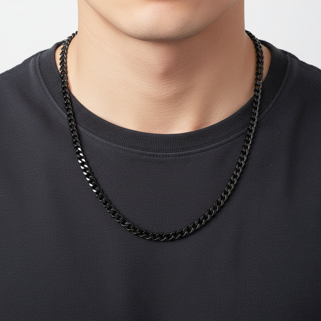 Zeitloser Schmuck: klassische Herrenkette "StyleChain", robust, wasserfest und edel, perfektes Accessoire.
