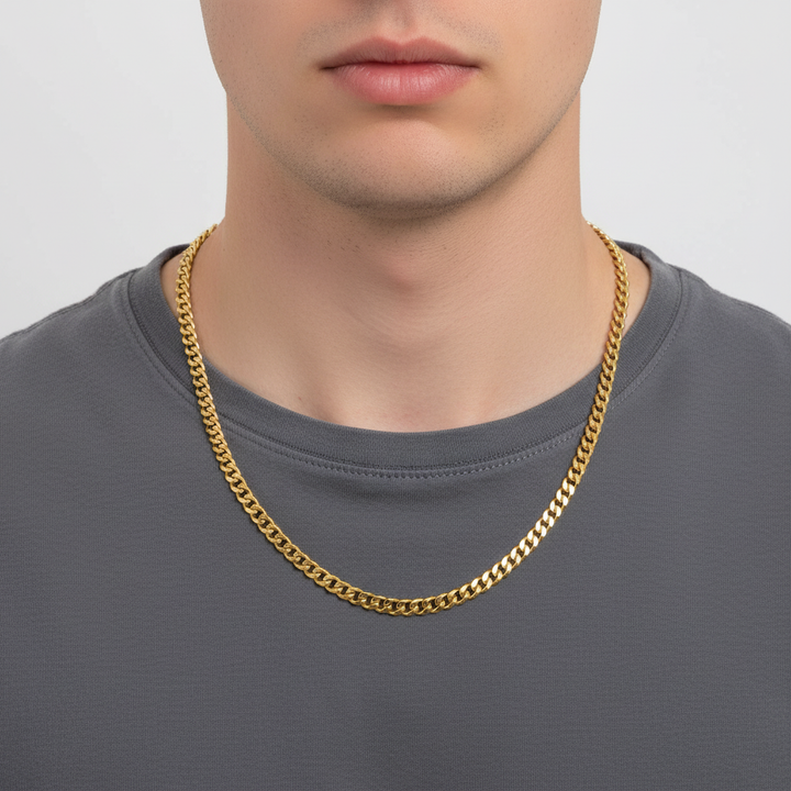 Edle Geschenkidee: klassische Herrenkette "StyleChain", robuster, wasserfester Männerschmuck.