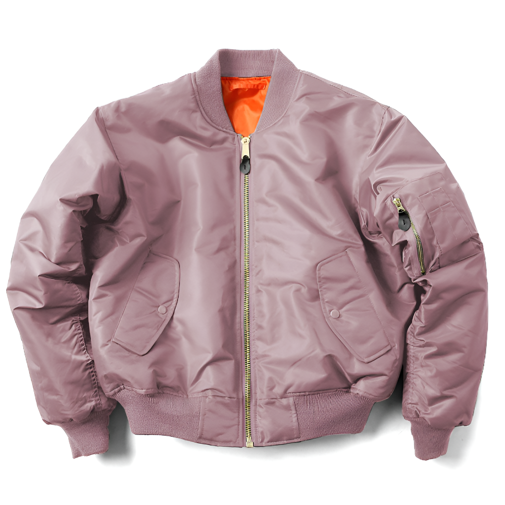 Modische Unisex Bomberjacke Nicole mit passendem Accessoire, stilvolle Übergangsjacke für alle.