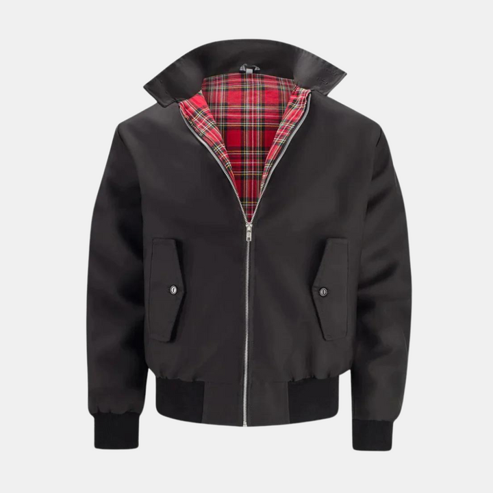 Eleganter Herren Klassiker: Harringtonjacke für jeden Tag. Bequeme Freizeitjacke mit zeitlosem Schnitt und Stehkragen.