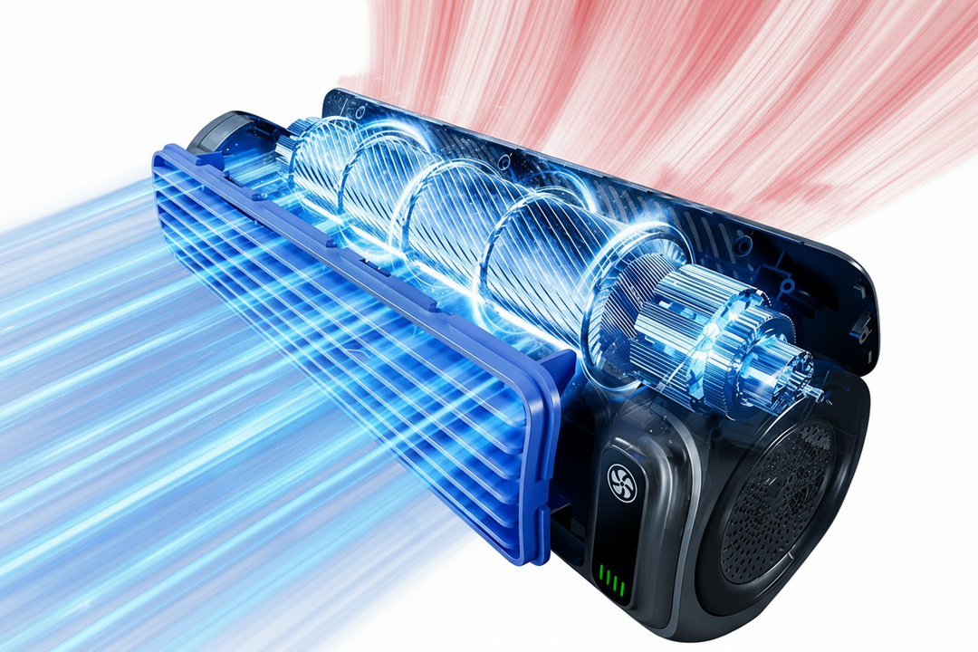 Moderner Bladeless Luftkühler, energieeffizient und leise, perfekt für jeden Raum in Zuhause oder Büro.