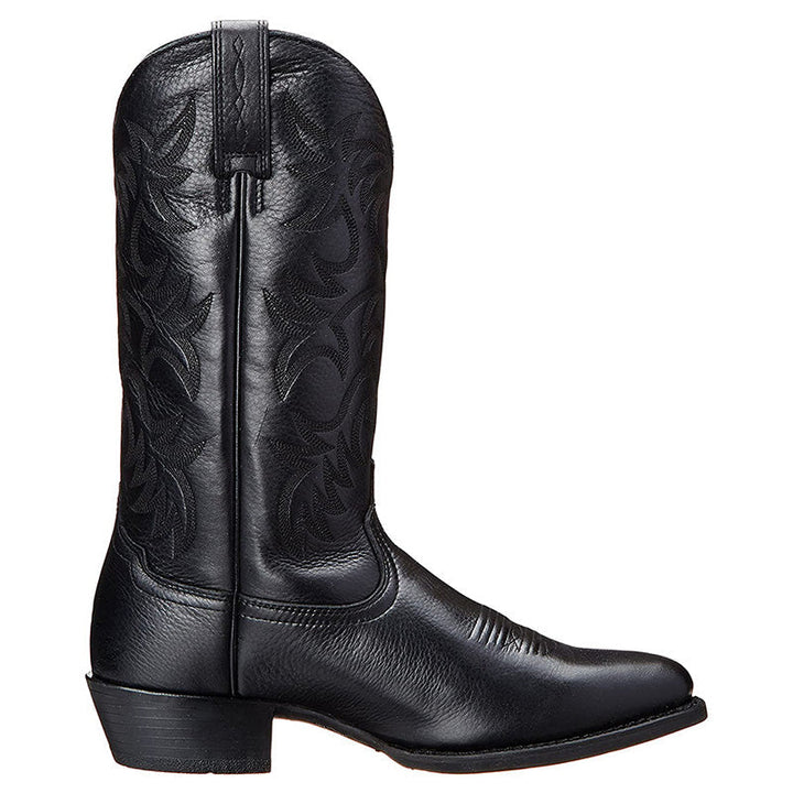 Damen Western-Stiefel Ingeborg, kniehoch, mit elegantem Blockabsatz und spitzer Zehe, für stilvolle Outfits.