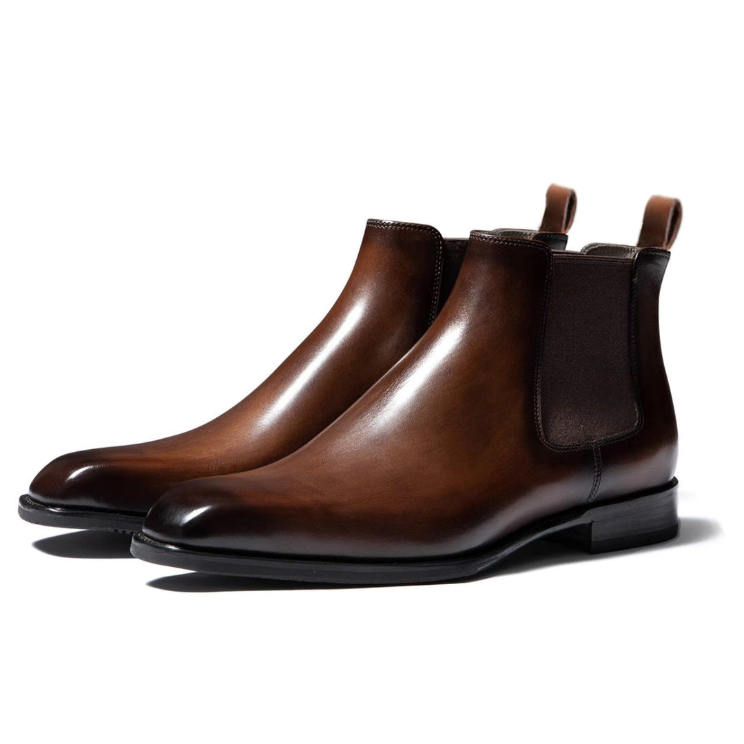 Stilvolle Herren Schlupf-Knöchelstiefel, elegante Chelsea Boots ideal für Business-Outfits & modische Looks.