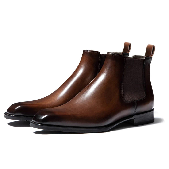Stilvolle Herren Schlupf-Knöchelstiefel, elegante Chelsea Boots ideal für Business-Outfits & modische Looks.