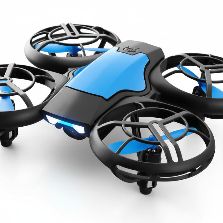 AeroMiniX Mini-Drohne: ferngesteuerte 4K-Kamera-Drohne. Kompaktes Design und leichte Handhabung für Einsteiger.