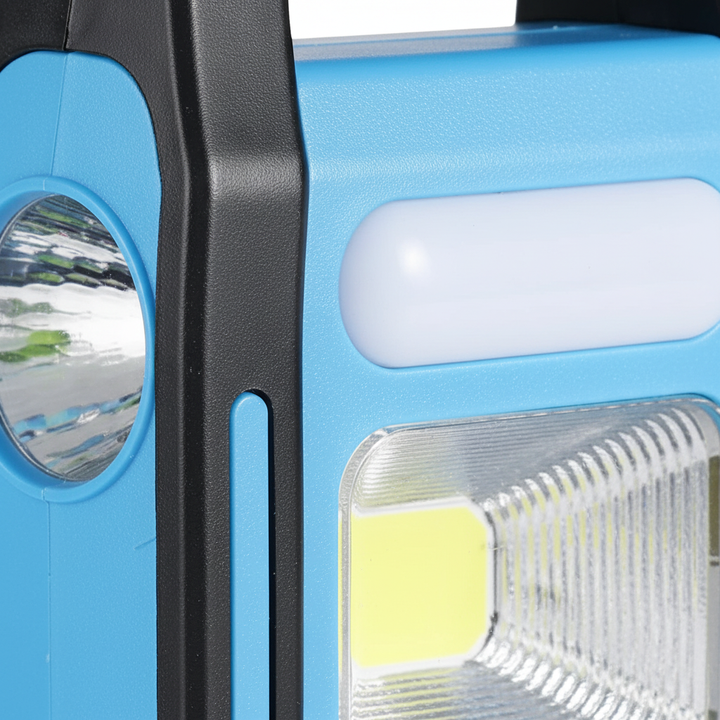 Robuste Solar Powerbank GlowRover mit USB Ladefunktion. Praktisches Reise Licht für Handy & Outdoor Abenteuer.