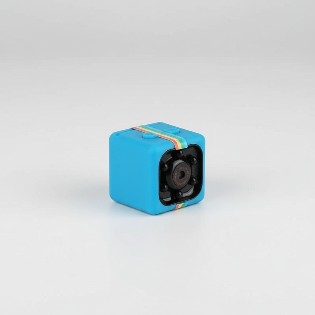 Hochauflösende Full HD Mini Überwachungskamera aus ABS Kunststoff mit Nachtsichtfunktion & Bewegungserkennung.