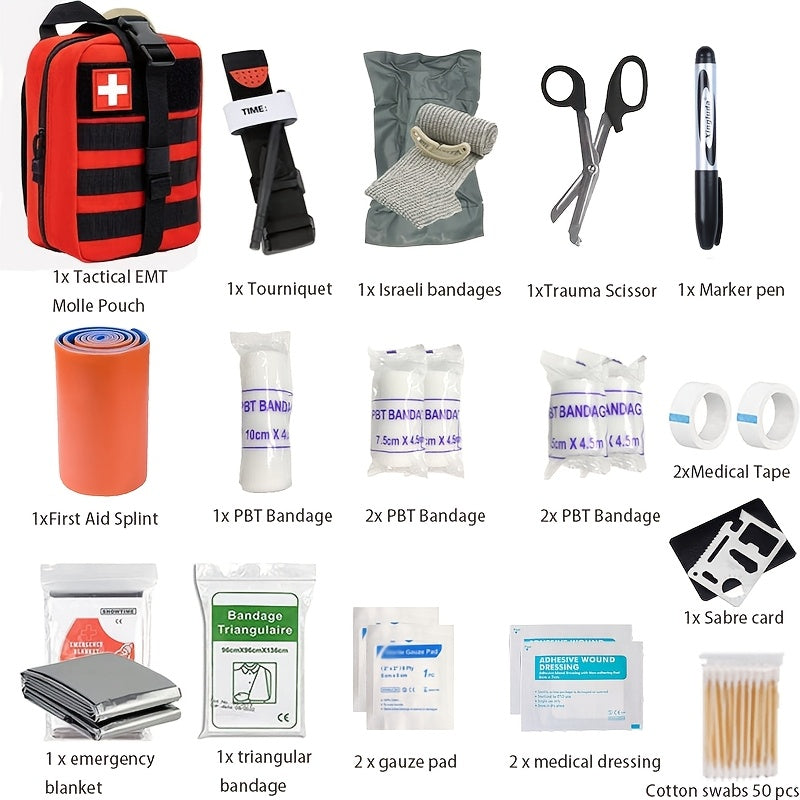 Tragbares Erste-Hilfe-Set FieldMedic, kompakt & leicht. Perfektes Notfall-Kit für Wandern, Camping & Reisen.