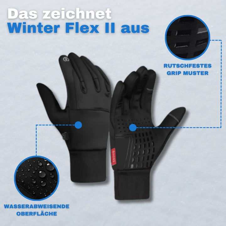 Robuste WinterFlex II Winterhandschuhe, wasserabweisend und winddicht für Outdoor, Sport & Freizeitaktivitäten.