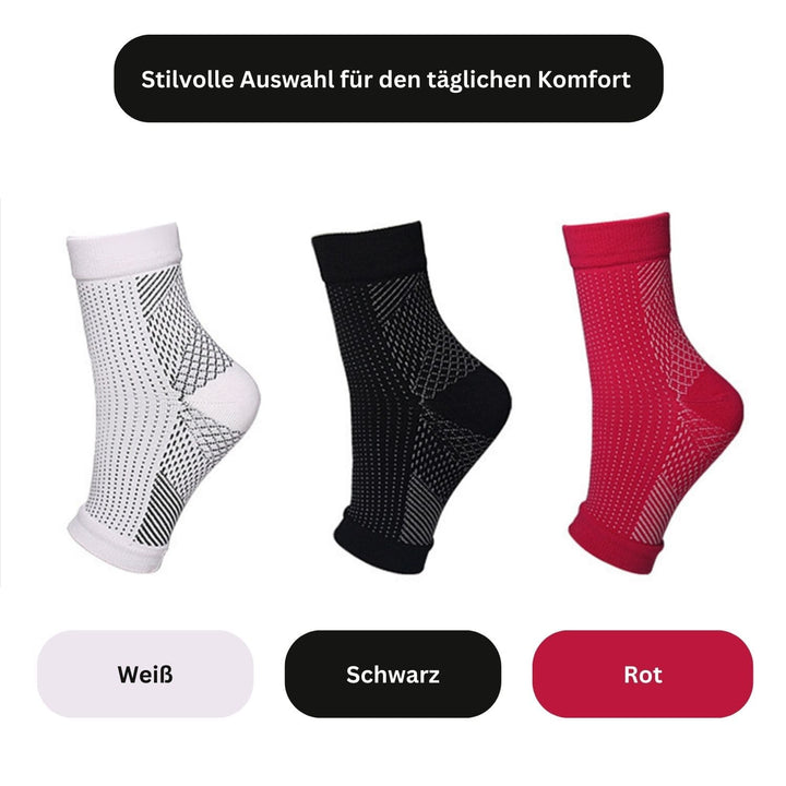 Aktive Unisex Kompressionssocken: Unterstützen die Beinmuskulatur, ideal für Sport, lange Tage & Fußgesundheit.