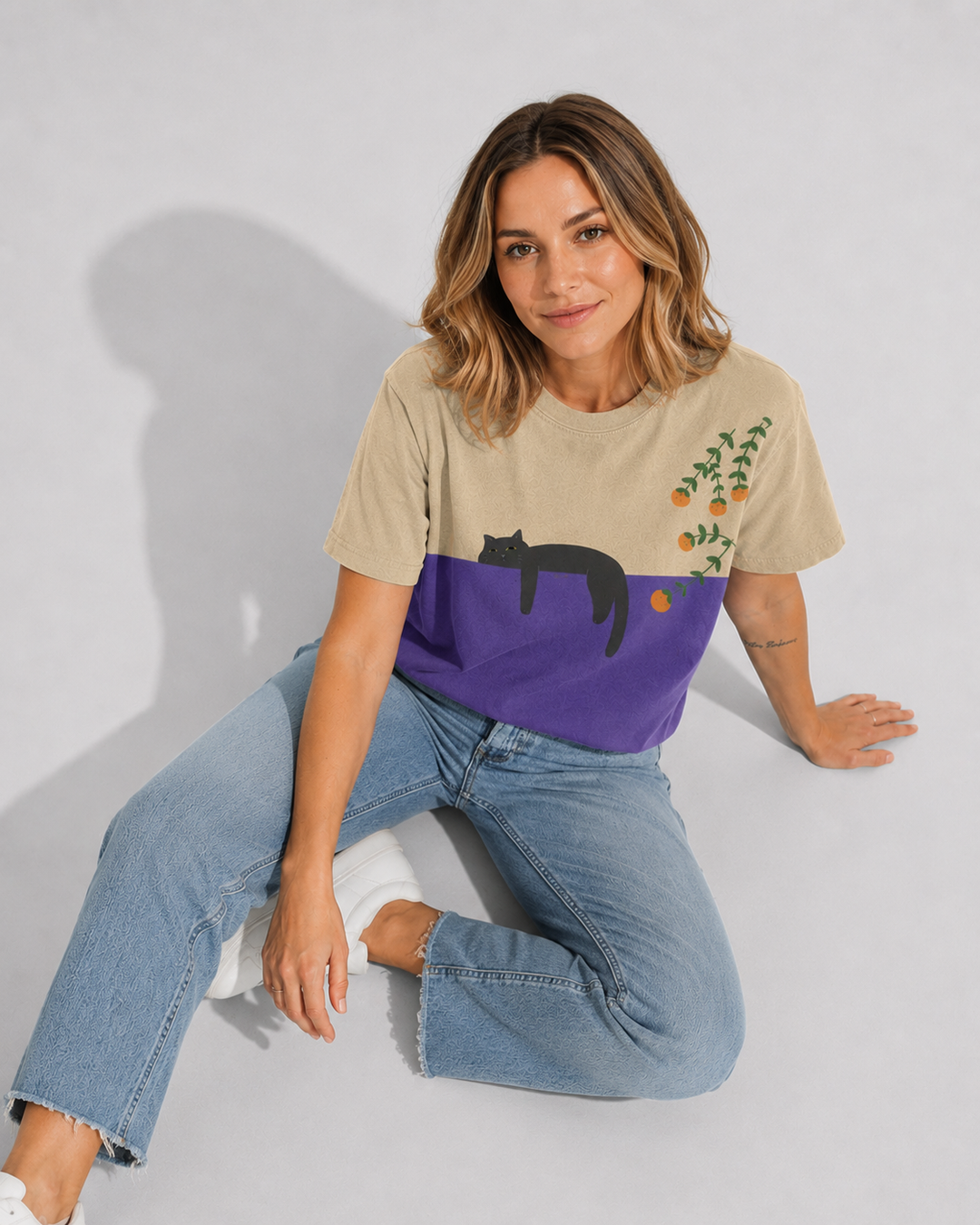 Basic Damen Kurzarmshirt in modischer Farbe; bequemes und elegantes T-Shirt, perfekt für Sommer und Freizeit.