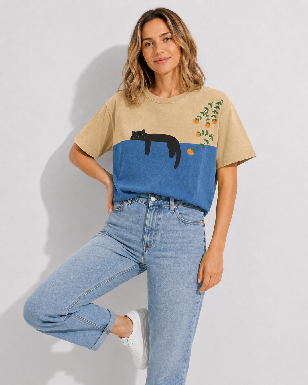 Stylisches Damen Kurzarmshirt, bequem und elegant; ein Must-have T-Shirt für die Freizeit und als Sommer-Basic.