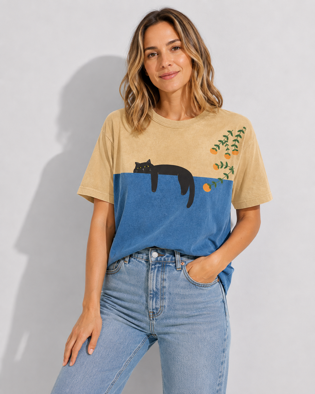 Vielseitiges Damen Kurzarmshirt, ein bequemes Basic für Damenmode; elegantes T-Shirt, ideal für Sommer und Alltag.