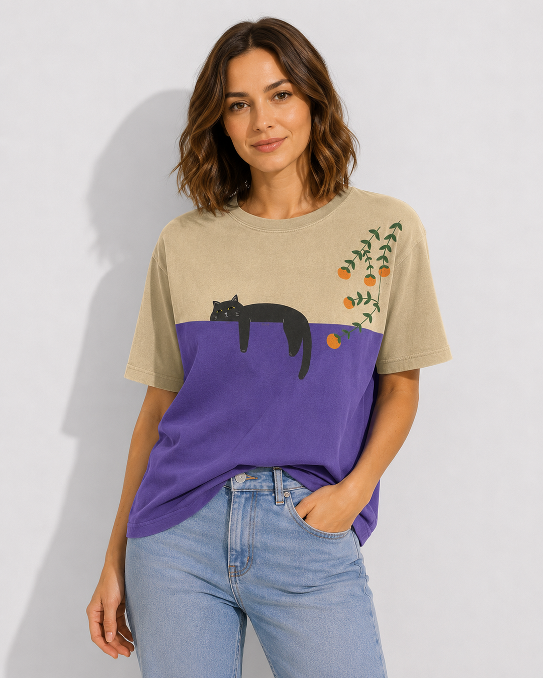 Elegantes Damen Kurzarmshirt für bequemen Freizeitlook im Sommer; vielseitiges Basic T-Shirt für Damenmode.
