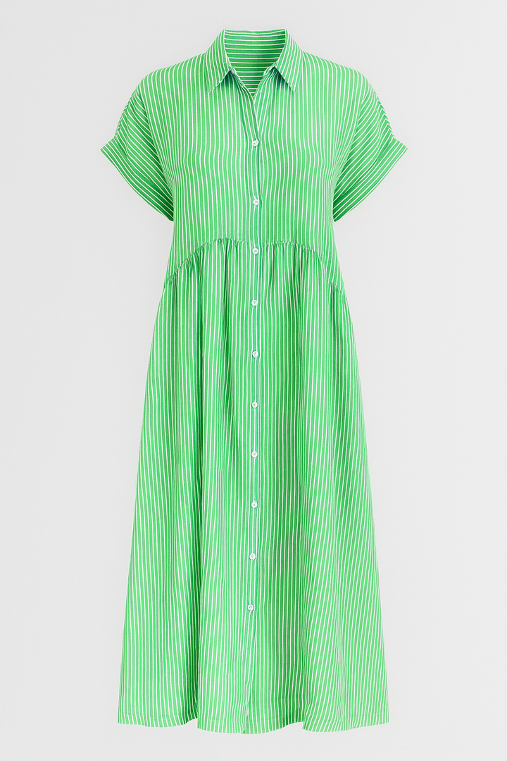 Stilvolles Freizeitkleid: Damen Midikleid mit Taschen, ein Must-have für entspannte Tage. Einfarbig & modern.