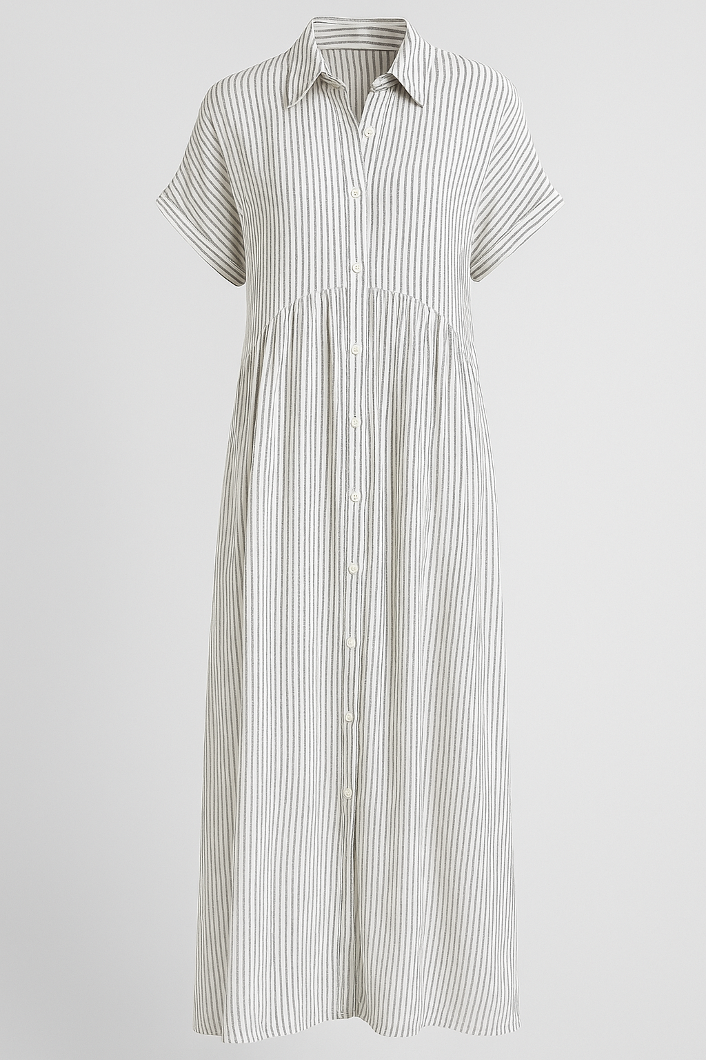 Schickes Damen Midikleid mit Taschen, perfekt als Freizeitkleid oder elegantes Outfit. Für jeden Anlass.