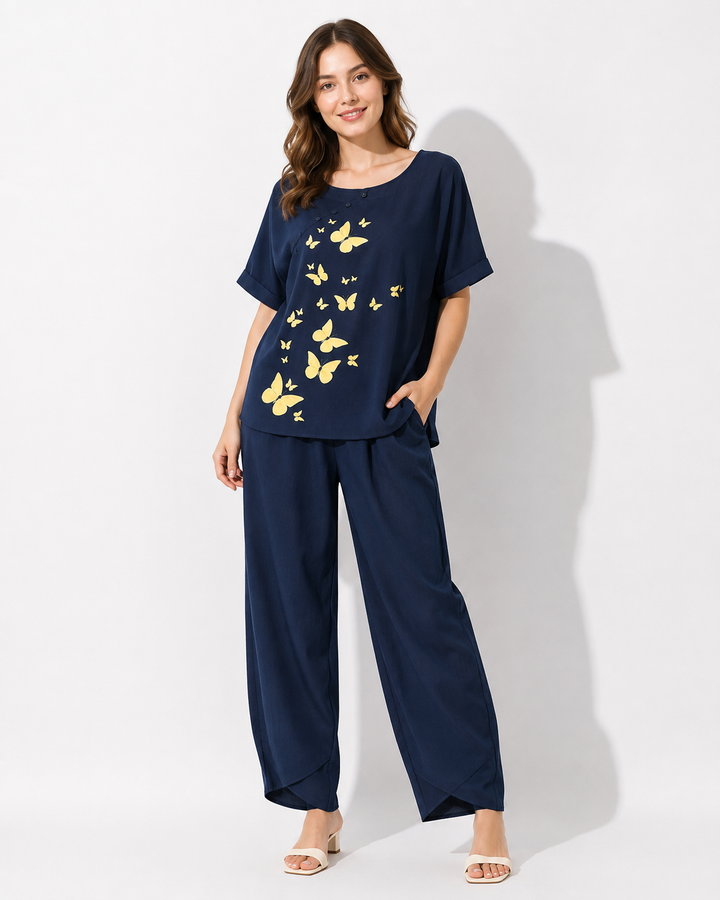 Damen 2-teiliges Set: bequemer Freizeitanzug in Rosa. Stylische Loungewear für Alltag & Sommer.