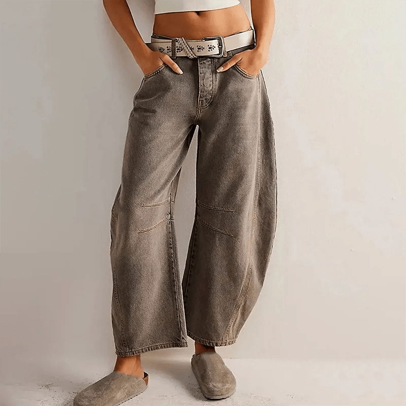 Damen Wide Leg Jeans, modisch & bequem, perfekter Freizeit-Look für jede Jahreszeit.