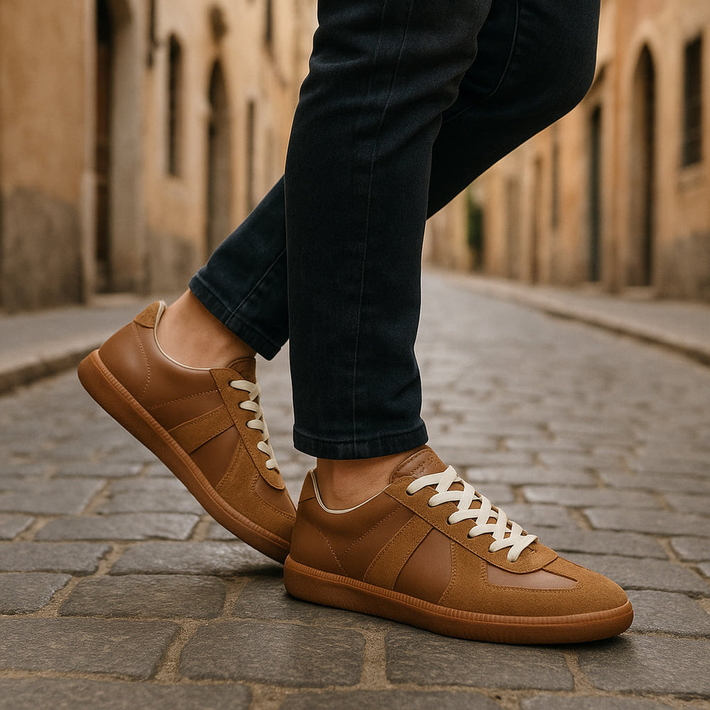 Bequeme Herren Freizeitschuhe, klassische Sneaker, ideal für den Alltag. Rutschfeste Sohle.