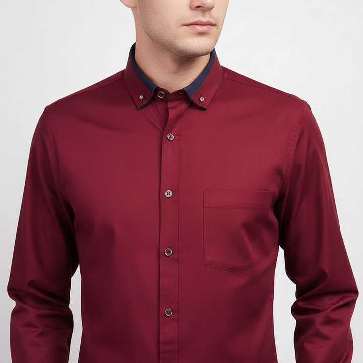 Klassisches Herren Langarmhemd Simon mit stilvollem Design & hohem Komfort. Für Büro & Alltag.