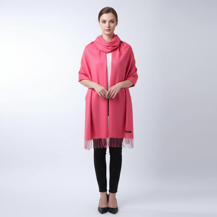 Perfekter Herbstschal: Langer Damen-Kaschmirschal, weich und warm, für gemütliche und stilvolle Tage.