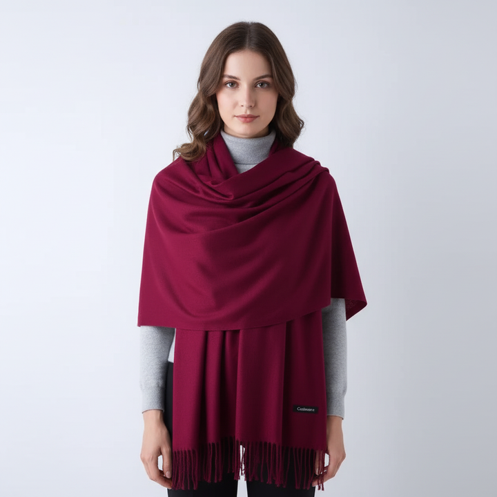 Unverzichtbarer Winterschal: Langer, luxuriöser Damen-Kaschmirschal schützt vor Kälte mit Stil.