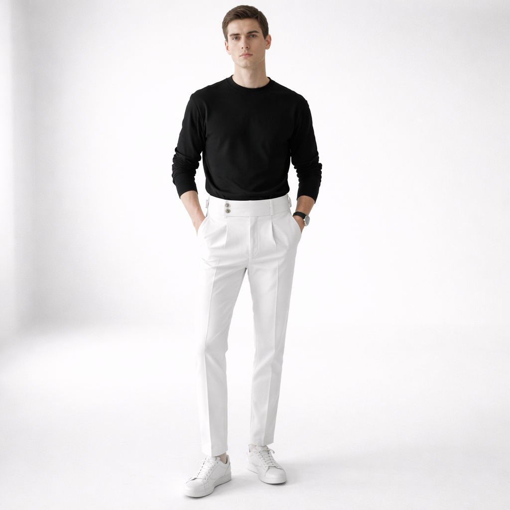Klassische Businesshose Herren, formell kombiniert. Perfekt für Meetings & einen eleganten Büro-Look.