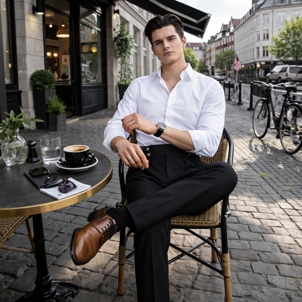 Vielseitige Herren Anzughose mit normaler Passform. Bequem & stilvoll für den Arbeitsalltag.