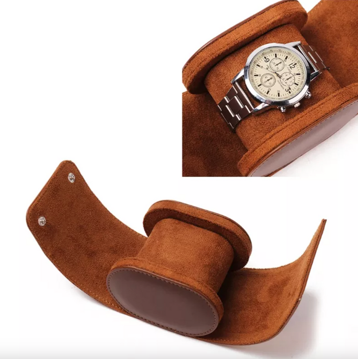 Geschenkidee für Uhrenliebhaber: Edles Leder Uhrenetui als elegante Uhrenbox und Reisebegleiter.