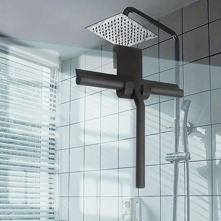 Vielseitiger AquaSweep Scheibenwischer mit Gummilippe für streifenfreie Reinigung von Fenstern, Glas und Fliesen.