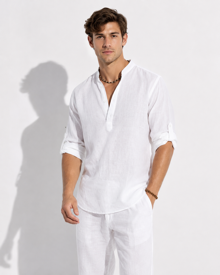 Herren Langarmshirt, elegant & vielseitig. Klassisches Oberteil für Business & Freizeit. Männer Mode.
