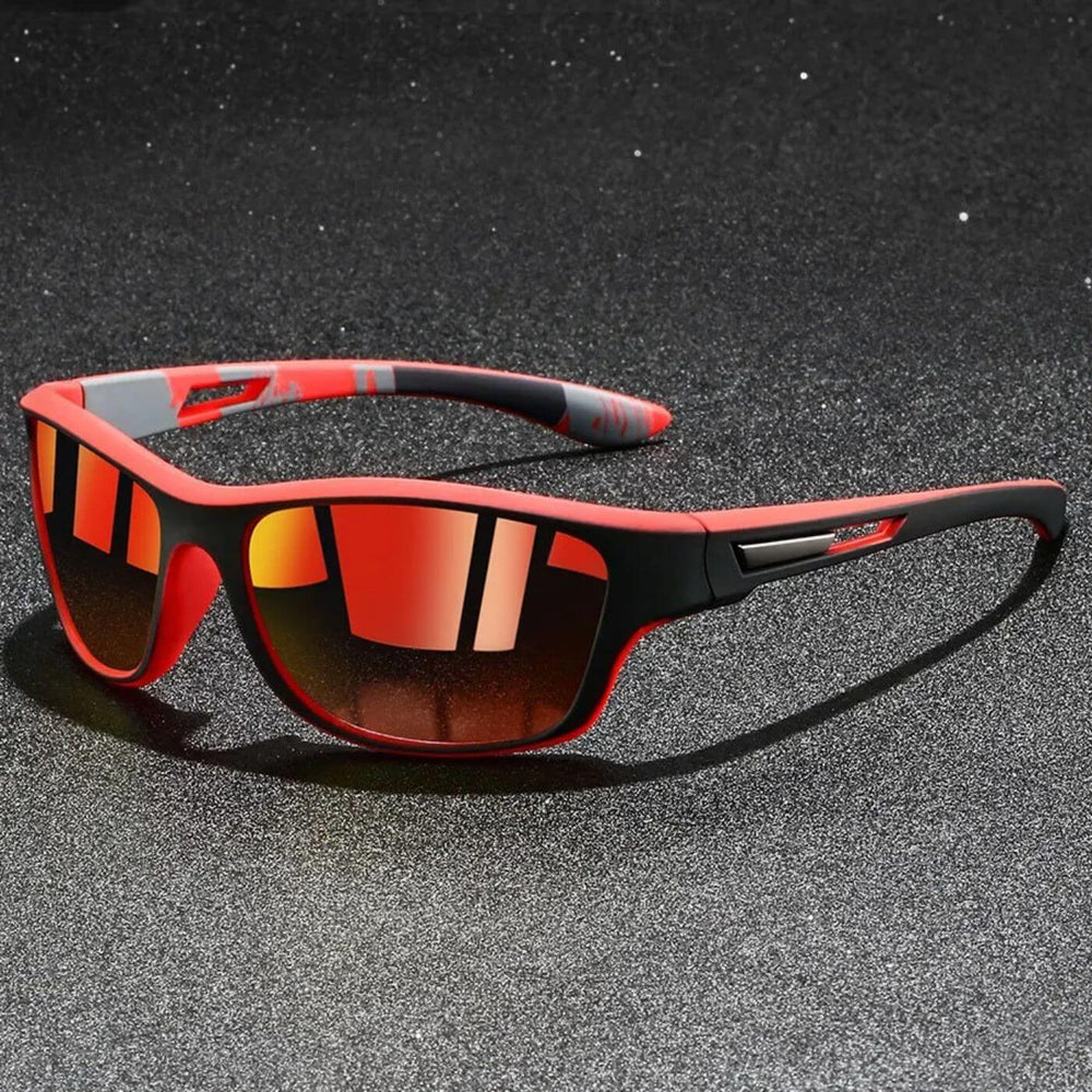 Leichte Herren Outdoor Sonnenbrille, rutschfest, mit UV-Schutz; ideal für Wandern und aktive Freizeit.